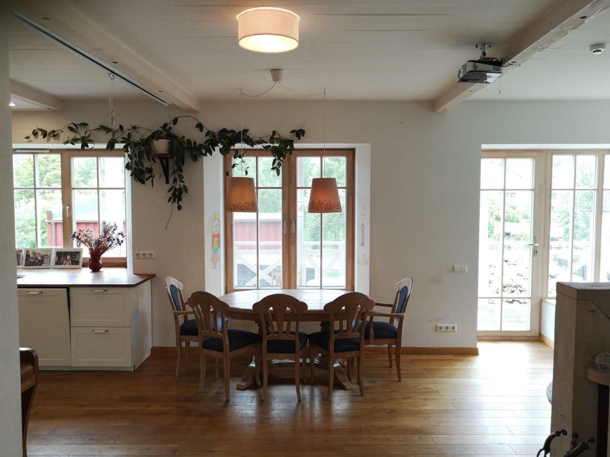 9 Min From Palanga! Luxury House On The River And Sauna 크레팅가 외부 사진